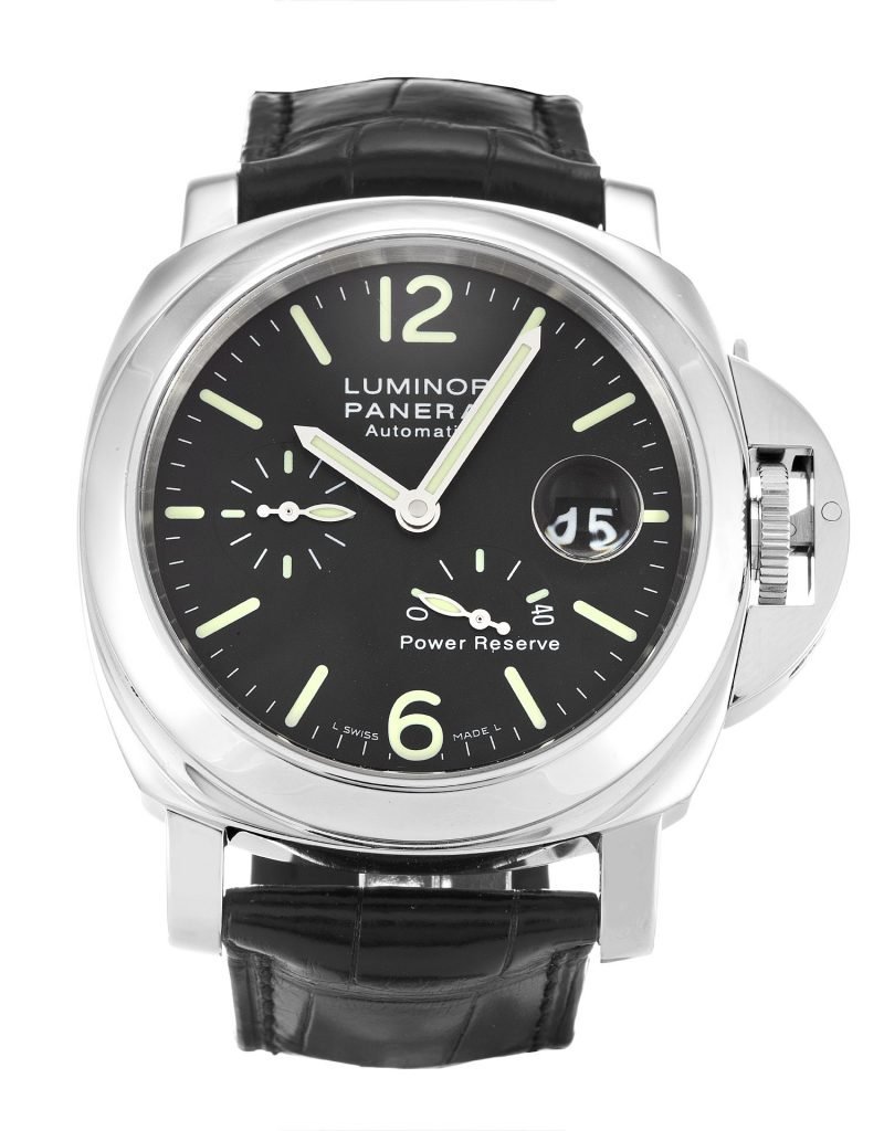 PANERAI LUMINOR POWER RESERVE PAM00090 BLACK BATON DIAL AUTOMATIC