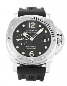 PANERAI LUMINOR SUBMERSIBLE PAM00024 BLACK BATON DIAL AUTOMATIC