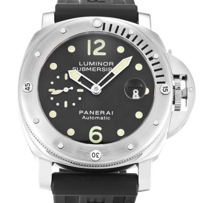 1-475 PANERAI LUMINOR SUBMERSIBLE PAM00024 BLACK BATON DIAL AUTOMATIC