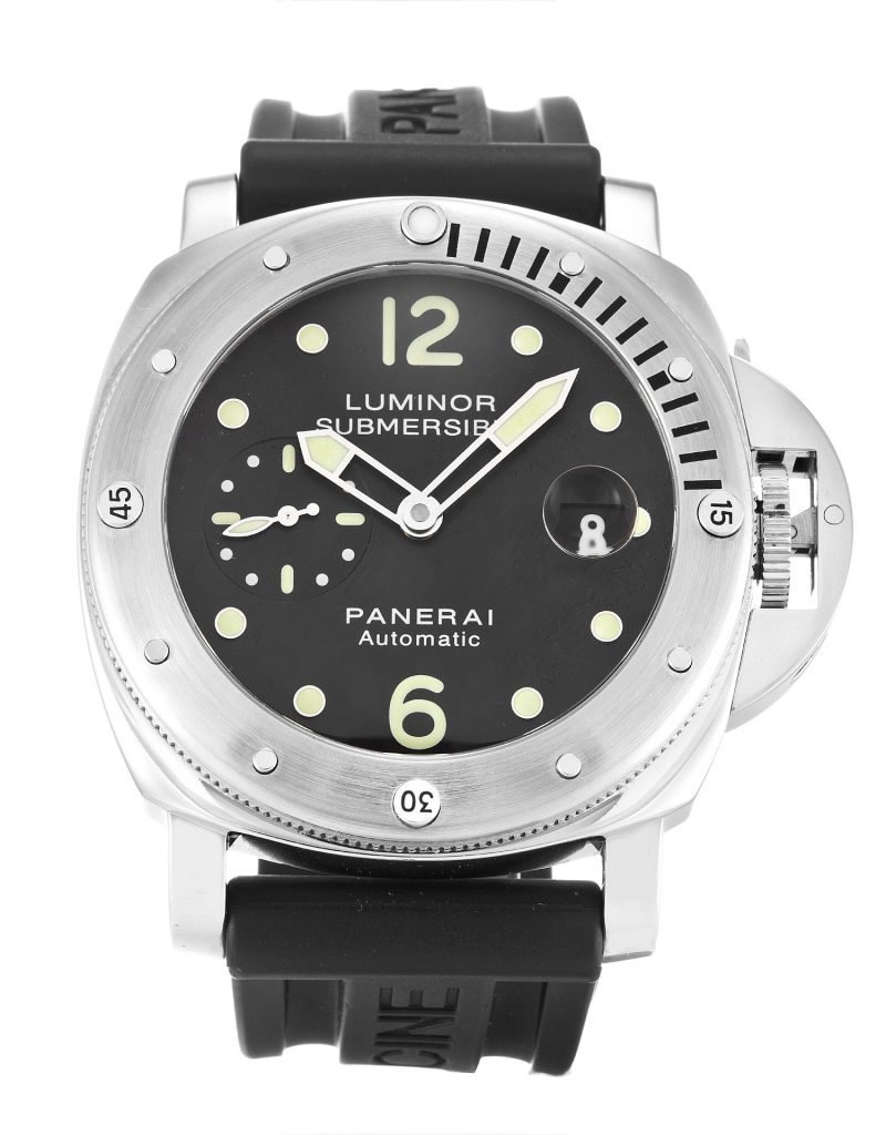 PANERAI LUMINOR SUBMERSIBLE PAM00024 BLACK BATON DIAL AUTOMATIC — DR.WATCH