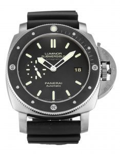 PANERAI LUMINOR SUBMERSIBLE PAM00389 BLACK BATON DIAL AUTOMATIC