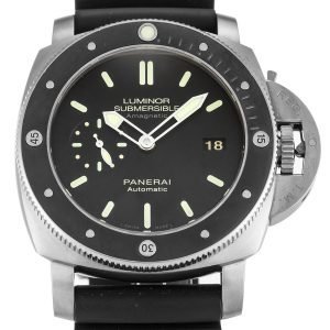 PANERAI LUMINOR SUBMERSIBLE PAM00389 BLACK BATON DIAL AUTOMATIC
