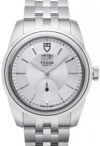 Replica Tudor Glamour Double Date Black Dial Folding Clasp Mens Watch 57000-3