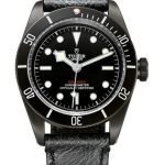 Replica Tudor Heritage Black Bay Dark 41 mm PVD Steel Case Leather Bracelet Watch 79230DK-01