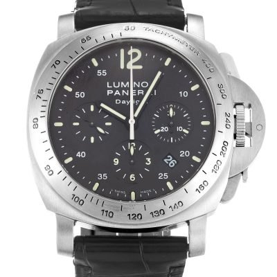 16.0 PANERAI LUMINOR CHRONO PAM00250 BLACK DIAL QUARTZ