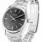 ROLEX AIR-KING GREY BATON DIAL STAINLESS STEEL MENS 5500 - Top Watches
