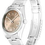 ROLEX AIR-KING SALMON QUARTER ARABIC DIAL STAINLESS STEEL MENS 14000 - Top Watches