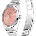 ROLEX AIR-KING PINK QUARTER ARABIC DIAL STAINLESS STEEL MENS 14000 - Top Watches