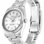 ROLEX AIR-KING SILVER QUARTER ARABIC DIAL STAINLESS STEEL MENS 114210 - Top Watches