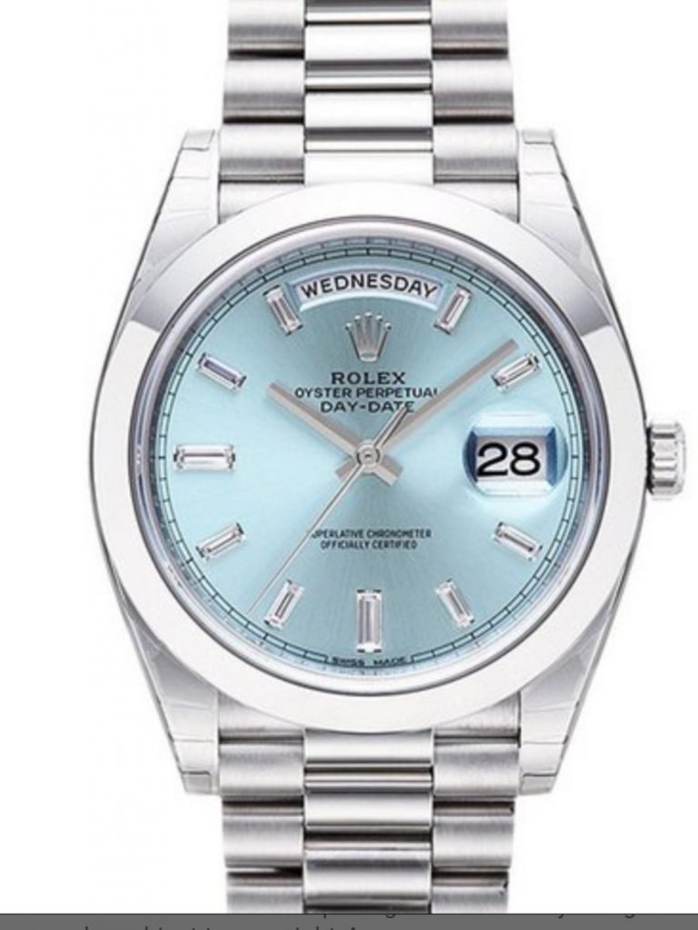 Day-Date Automatic Ice Blue Dial  Watch 228206 IBLSP - Top Watches