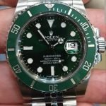 Rolex Submariner Green Dial Steel Mens Watch 116610lv HULK replica - DrWatch Premium Watch