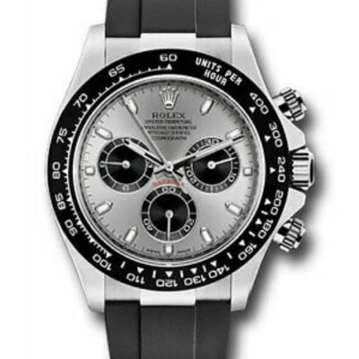 Daytona White Gold Steel Black Dial Watch 116519LN replica