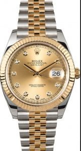 Rolex Datejust II Two Tone Diamond Face Watch Best Copy
