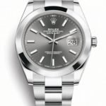 Datejust 36/ 41 Black/grey/blue Dial Automatic Stainless Steel Men's Watch 126300BKSO