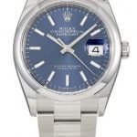 Datejust 36/ 41 Black/grey/blue Dial Automatic Stainless Steel Men's Watch 126300BKSO