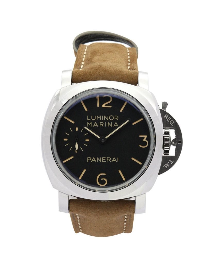 PANERAI LUMINOR MARINA PAM00422 BLACK QUARTER ARABIC DIAL AUTOMATIC — DR.WATCH