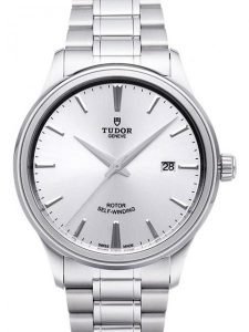 Replica Tudor Style 41mm Silver Dial Steel Strap Mens Watch 12700-1
