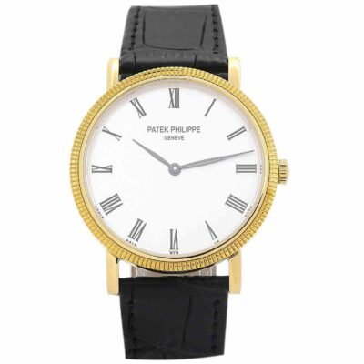 4tobu1pbjij587 MEN PATEK PHILIPPE CALATRAVA 5120J WHITE ROMAN NUMERAL
