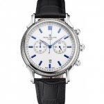 MEN PATEK PHILIPPE CHRONOGRAPH WHITE DIAL