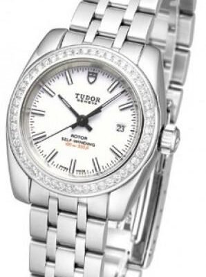 Replica Tudor Classic Date Mother Of Pearl Dial Steel Strap Ladies Watch 22020-1 - DrWatch Premium Watch
