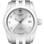 Replica Tudor Glamour Date Silver Dial Steel Strap Ladies Watch 51000-5