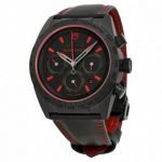 Replica TUDOR Fastrider Chronograph Black Dial Black Leather Mens Watch 42000CR-BKLS