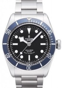 Replica Tudor Heritage Black Bay Black Dial Steel Strap Mens Watch 79220B-2