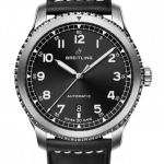 Breitling Navitimer 8 Automatic Black Dial Leather Strap Watch Replica