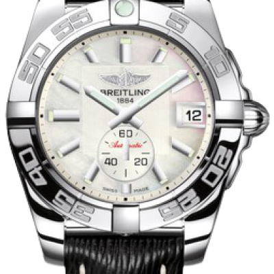 Replica Breitling Galactic 36 Automatic White/Leather 36 mm ref. A3733012-A716-213X-A16BA.1
