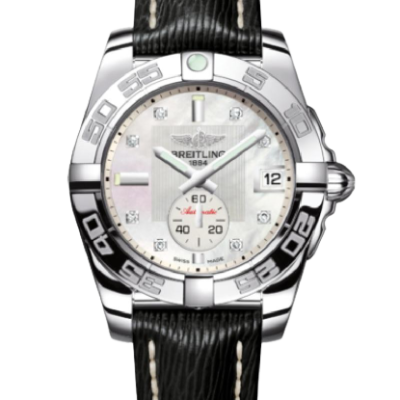 A3733012-A717-213X-A16BA.1-removebg-preview Replica Breitling Galactic 36 Automatic Mother of Pearl Diamond Dial Black Leather Strap Women's