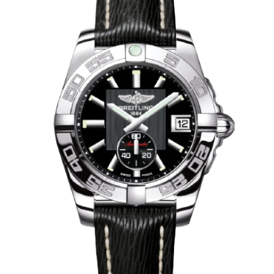 A3733012-BA33-213X-A16BA.1-removebg-preview Replica Breitling Galactic 36 Automatic Black Dial Black Leather Strap Women's Watch