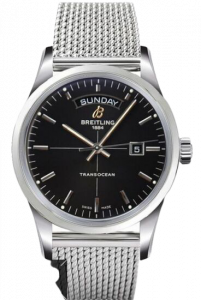 Replica Breitling Transocean Day & Date Stainless Steel Watch