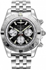 Replica Breitling Chronomat Black Dial Stainless Steel Men's Watch AB011012/B967/388A