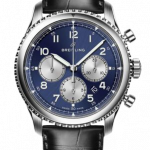 Breitling Navitimer 8 B01 Blue Dial and Leather Strap Watch Replica