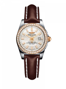 Replica Breitling Galactic C7234853/A791/484X/A12BA.1 29mm Stainless Steel/Rose Gold/Diamond/Pearl/Calf