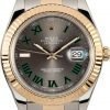 ROLEX DATEJUST II 116333 GREEN ROMAN - Top Watches