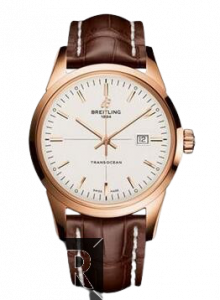 Replica Breitling Transocean Red Gold R1036012/G722-croco-brown-folding