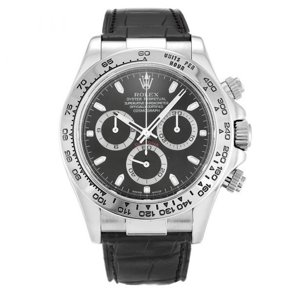 AUTOMATIC ROLEX DAYTONA 116519 BLACK DIAL - Top Watches