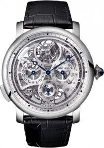 Replica Rotonde de Cartier Grande Complication skeleton watch