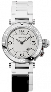 Replica Cartier Pasha Seatimer 33MM Stainless Steel Watch W3140002