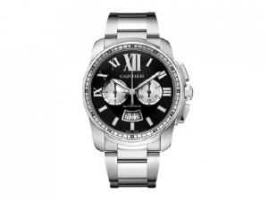 Replica Cartier Calibre de Cartier Black Dial Steel 42mm W7100061