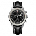 Breitling Navitimer 1461 Limited Edition Crocodile Leather Black Watch Replica A1937012/BA57/760P