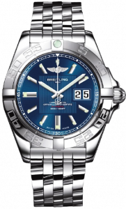 Replica Breitling Galactic 41 Blue Dial Steel Mens Watch A49350L2/C806 366A