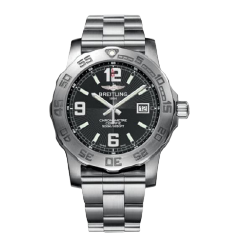 Breitling Aeromarine Colt 44 Quartz Black Dial Men's Watch A7438710 ...