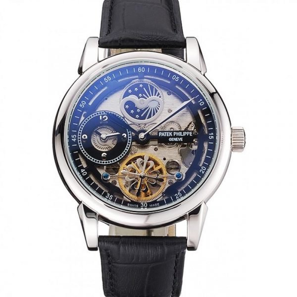 MEN PATEK PHILIPPE DUAL TIME MOONPHASE - Top Watches