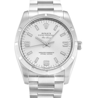 foto_no_exif-3 ROLEX AIR-KING SILVER QUARTER ARABIC DIAL STAINLESS STEEL MENS 114210 - Top Watches