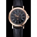 MEN PATEK PHILIPPE PERPETUAL CALENDAR 1454150 BLACK DIAL
