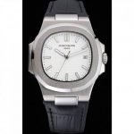MEN PATEK PHILIPPE NAUTILUS WHITE DIAL