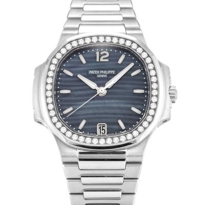 l4fb3ketxjg21 LADIES PATEK PHILIPPE NAUTILUS 7018/1A BLUE BATON - Top Watches