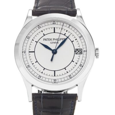 nbdrivf2k1q583 MEN PATEK PHILIPPE CALATRAVA 5296G-001 SILVER BATON